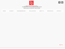 Tablet Screenshot of lowebaumanngroup.com